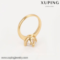 14895 xuping fashion jewelry finger 18k gold color rings, single stone designs wholesale engagement rings for Women